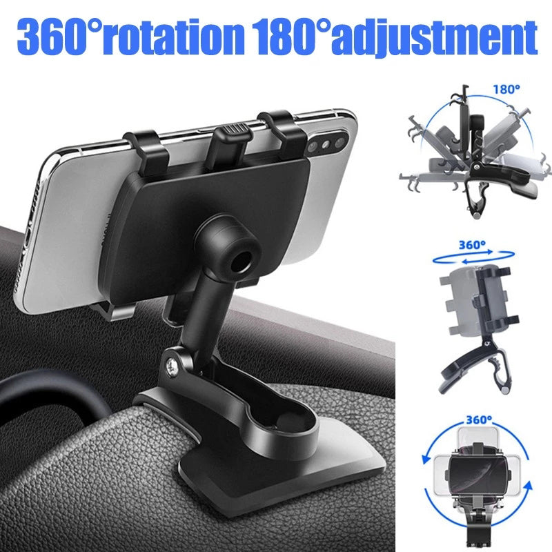 Universal 360 Rotation Multifunctional Car Dashboard Phone Mount Holder