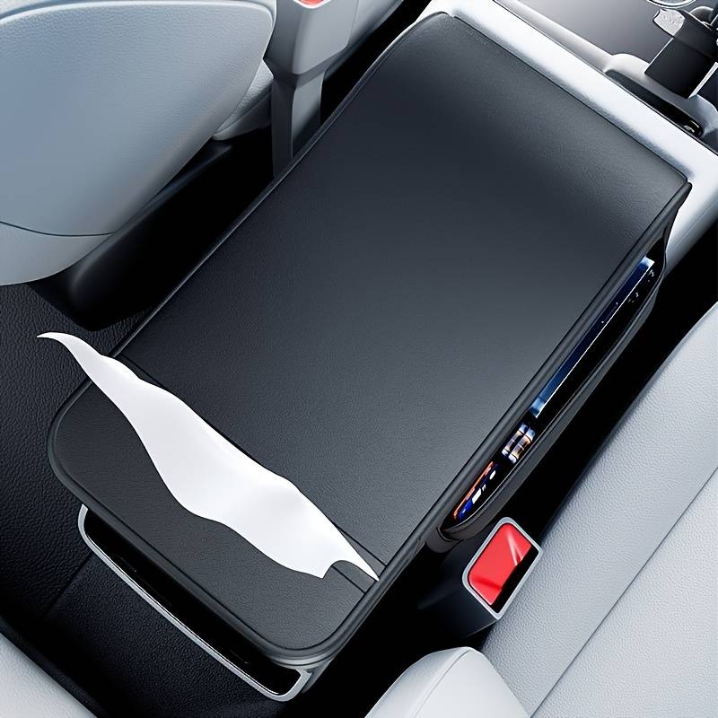 Multifunctional Armrest Box with Tissue Box 3