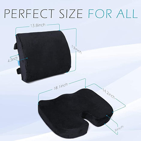Universal Car & Chair Lumbar & Seat Cushion For Extreme Luxury 5